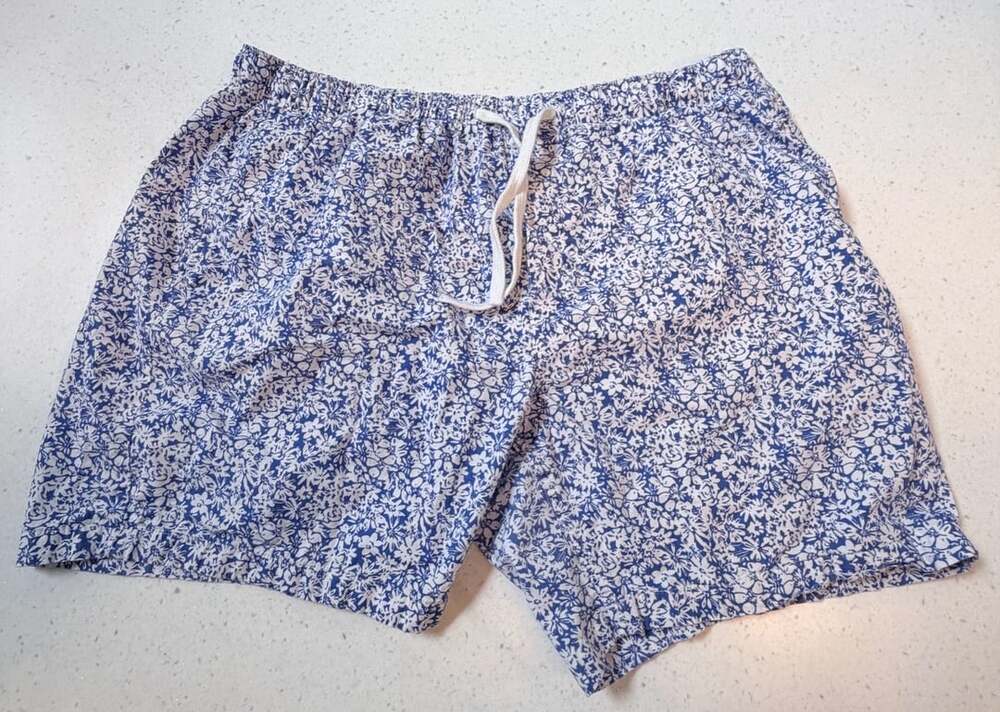 Oxford Blue Premium Collection Floral Print Drawstring Shorts XXL/38